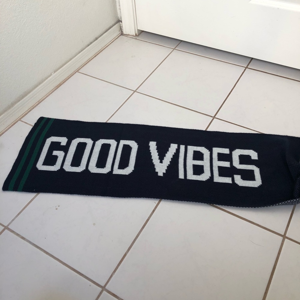 Nordstrom Good Vibes Varsity Scarf NWOT